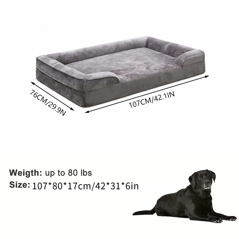 [ New Thickened Dog Mattress ] An Extra-large Pet Sleeping Pad, Dog Mat, Detachable And Washable Dog Sleeping Pad, Mat, Large Dog Pet Supplies, Dog Bed