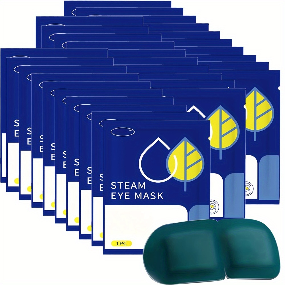 Image of 30pcs Lutein Steam Eye Mask, Warm And Moisturizing, Designed For Eye, Portable For , Shading And Eye Protection, Popular Eye Mask, Care