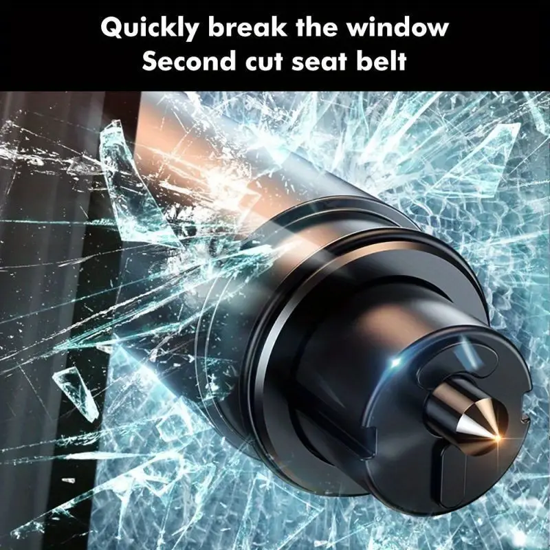 2 stk bilglassbreaker for bilnødverktøy biltrygghammers med cutter vindusbreaker og setebelteskutter bilvindusbreaker for bilglassbreaker bilvindusglassbreaker Produktdetaljer 3