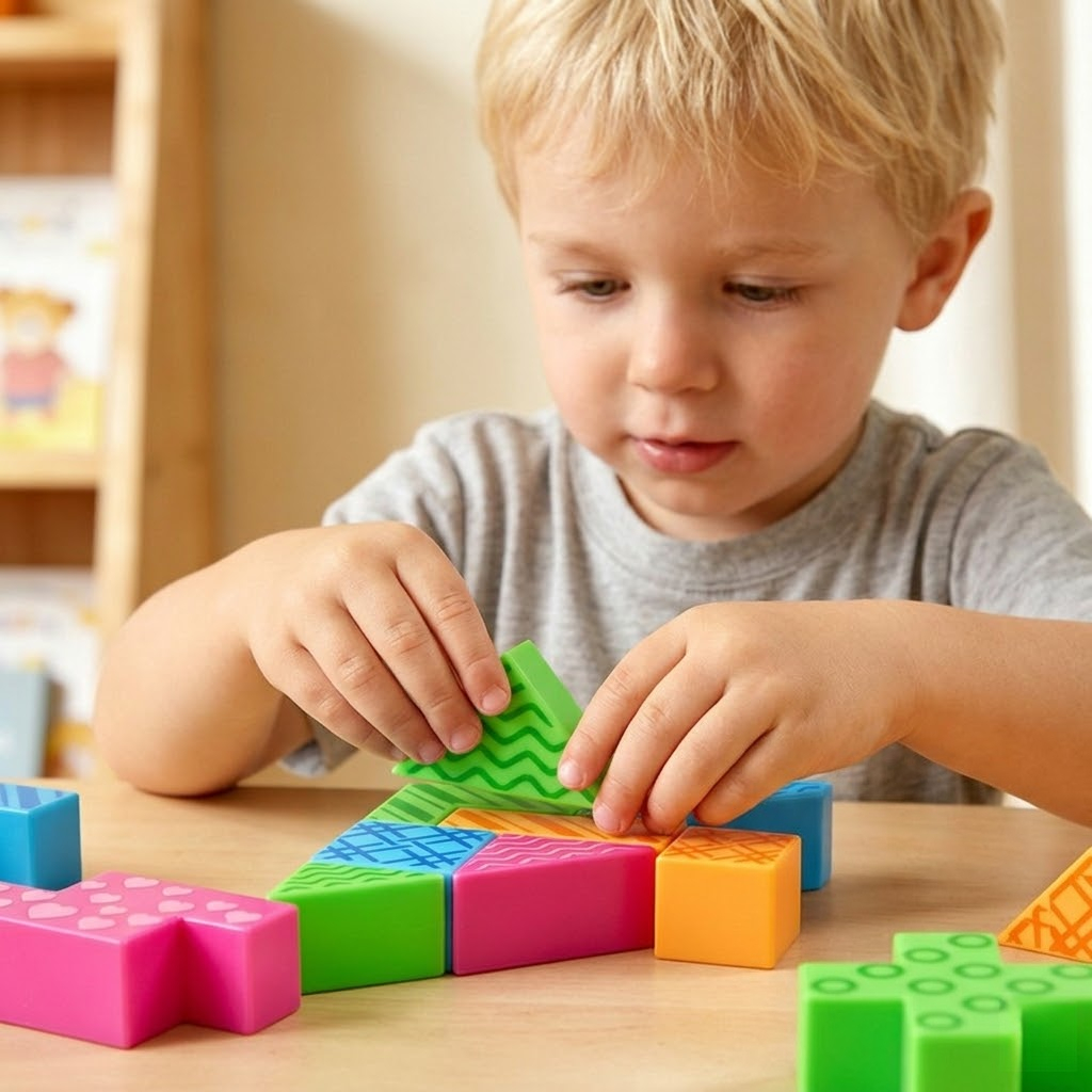 31pcs 3D Logic Puzzle Block Set, Educational Building Toy