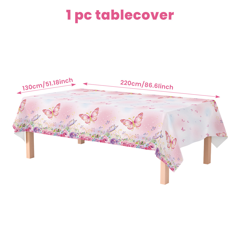 TEMU 220cm Pink For Table Cover Plastic Tablecloth For Theme Birthday Party Wedding Decorations Baby Shower Gender Reveal Party Decor Supplies