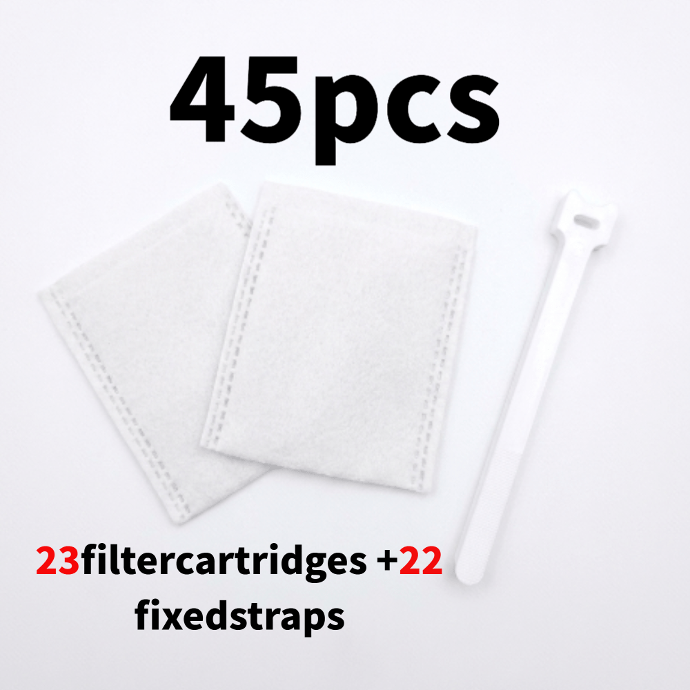 TEMU Ensemble amélioré de 45 pièces : 23 cartouches filtrantes extra épaisses et allongées + 22 sangles. Filtre à eau purificateur universel pour