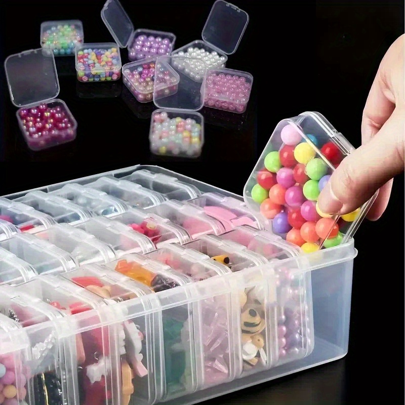 

30-compartment Clear Plastic Organizer Box - Ideal For Beads, Jewelry & Craft Storage - Solution, Supplies