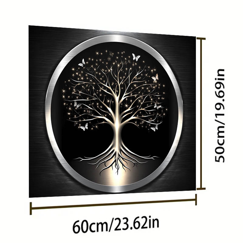 TEMU Protecteur pour Machine à Laver et Sèche-linge, Design Texture Arbre de Vie 2D/Plat, 23.62x19.69 pouces (60×50cm), Facile à Nettoyer, Parfait