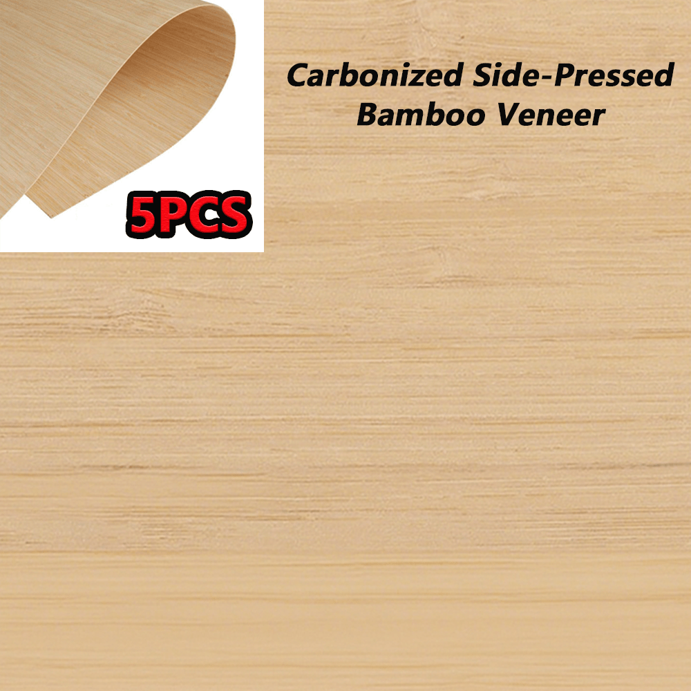 5pcs Thin Wood Veneer For - 0.5mm Carbonized Bamboo Sheets, No Adhesive, Perfect For Miniature Scenes And Dollhouse Models