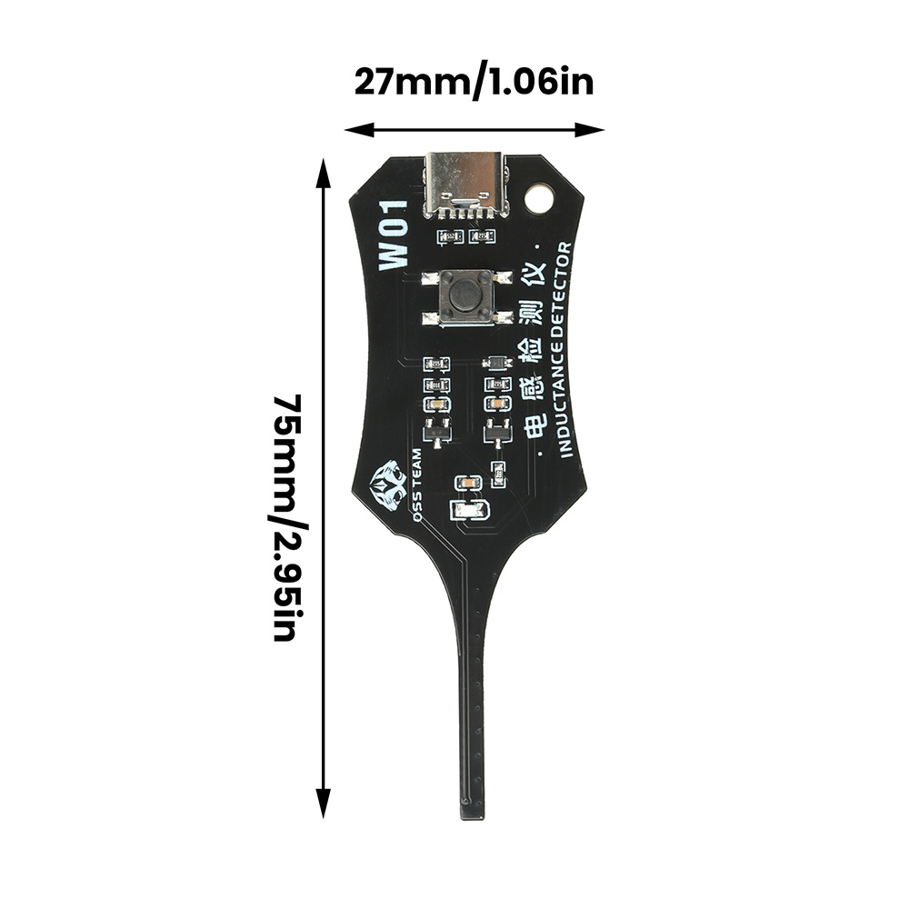 TEMU 1 Set Tester di Induttanza, W01, Tester per Bobine di Scheda , Strumento di Rilevamento Induttanza, Ispezione di di Induzione per Manutenzione,