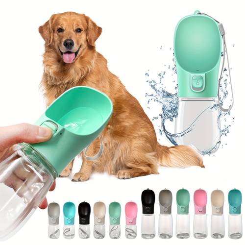 6 colors choose portable dog water bottle outdoor pet water dispenser medium capacity for small medium dogs cats travel cup without battery