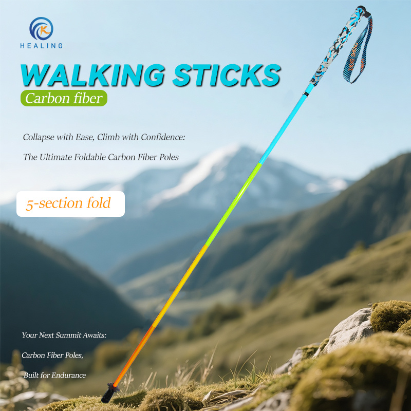 Lightweight Portable Carbon Fiber Trekking Poles