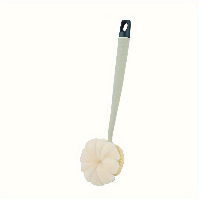 long handled double sided bath brush non electric exfoliating massage back scrubber and loofah sponge suitable for men and women light beige cleaning and exfoliating tool essential bathroom supplies and accessories suitable for   Product details 6