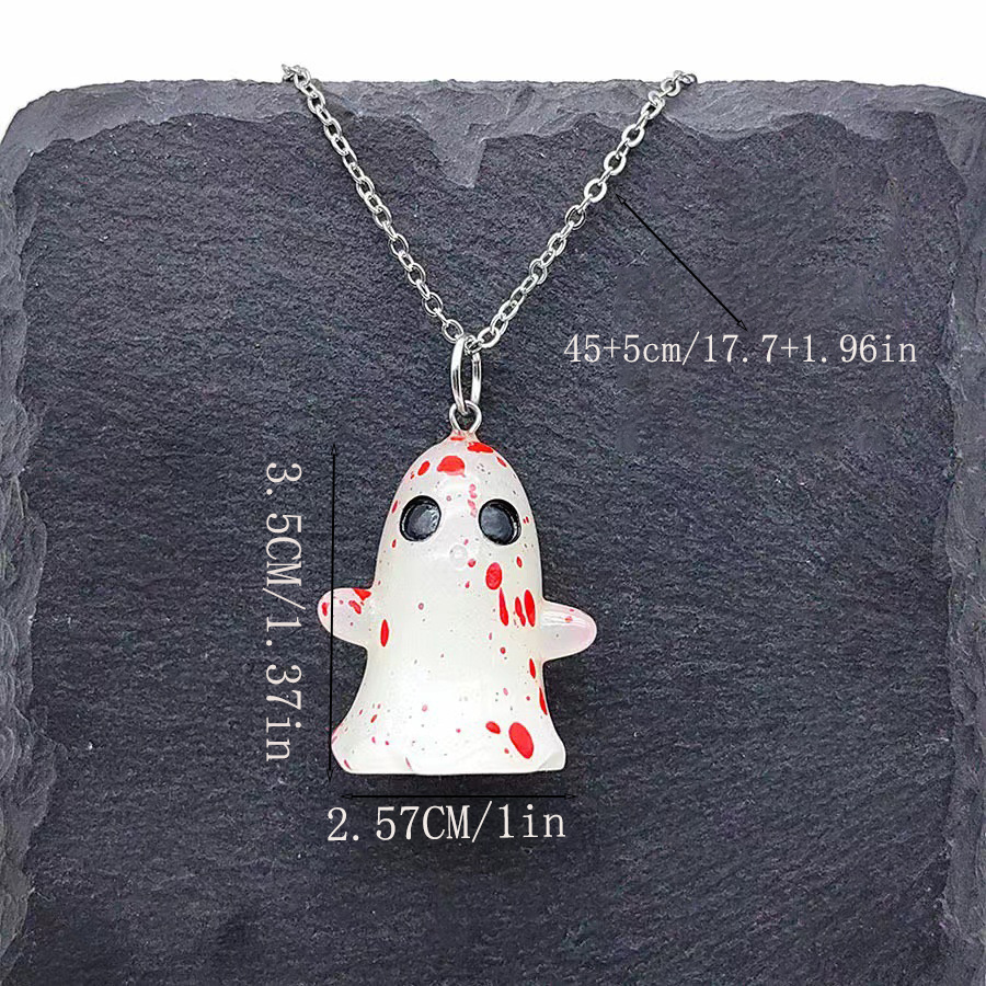 3pc Halloween Themed Pendant Necklace & Earrings Set, Women's