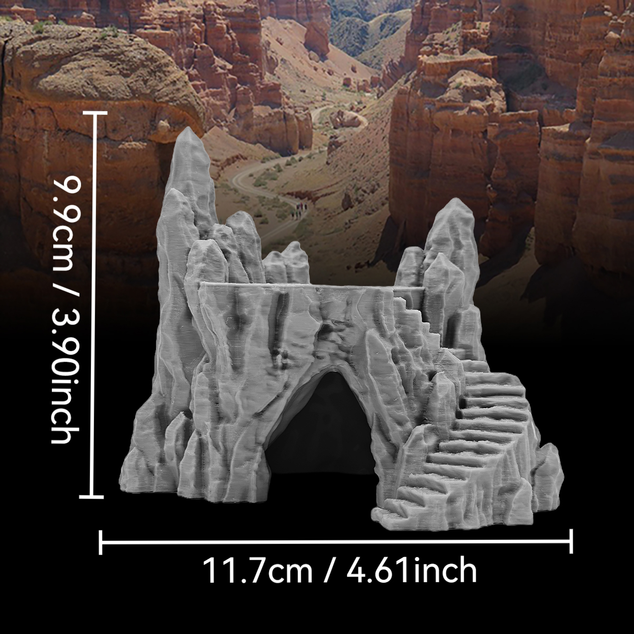 TEMU 1pc, Ttrpg Miniature Model "forest Cave Platform" Suitable For Desktop Miniature Rpg Additions, Terrain Scenes For , Board Games, Role-playing