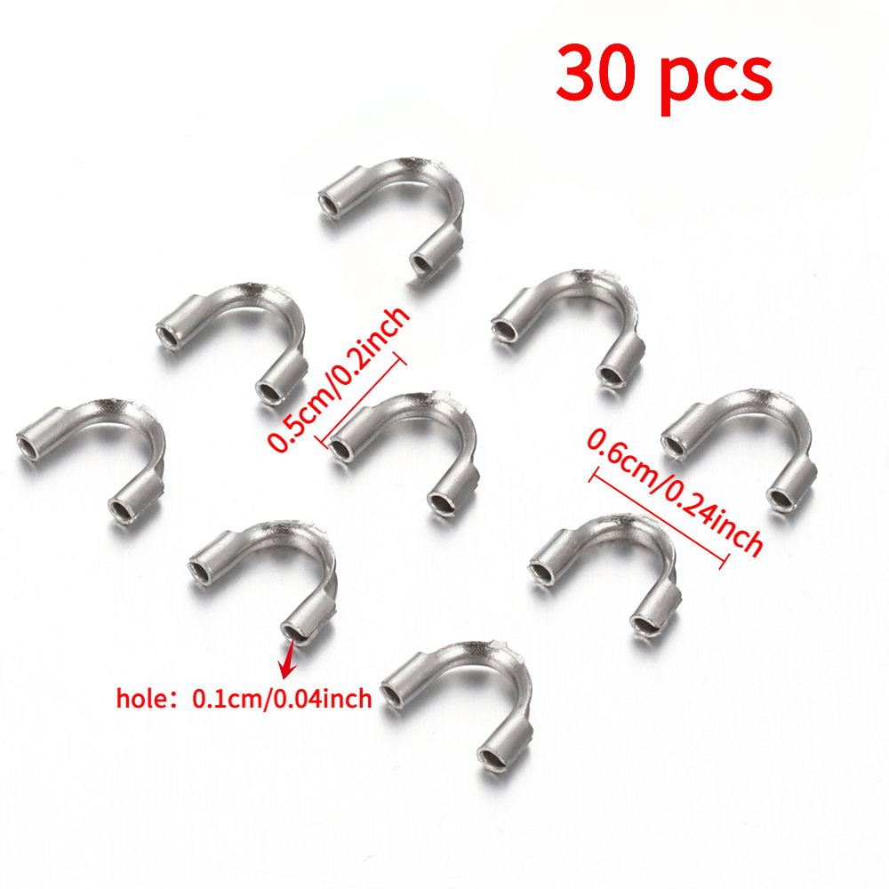 TEMU 30pcs de tuyaux en U en acier inoxydable 304, tuyaux de positionnement de U, tuyaux de positionnement de finition, protecteurs de fil, ajouts de