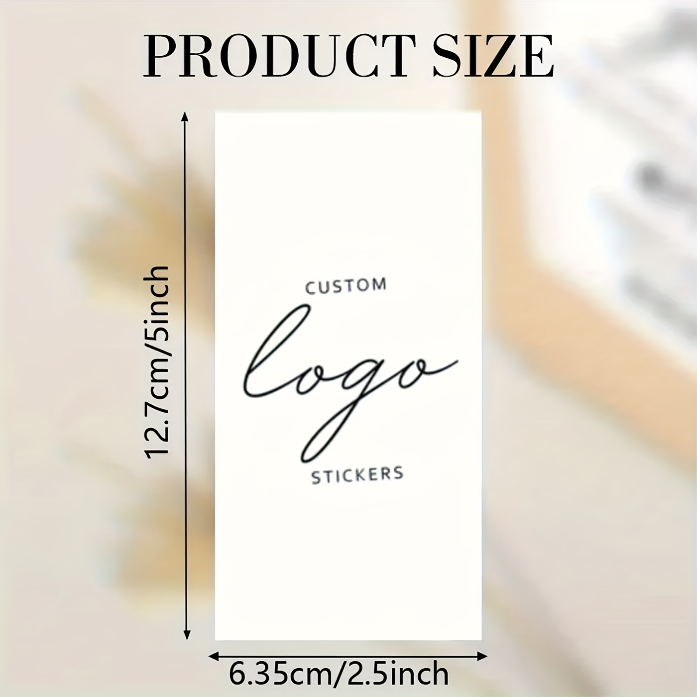 TEMU 60/100pcs Custom Stickers, White Background Personalized Box Sealing Stickers, Christmas Box Stickers, Editable Packaging Labels, Packaging