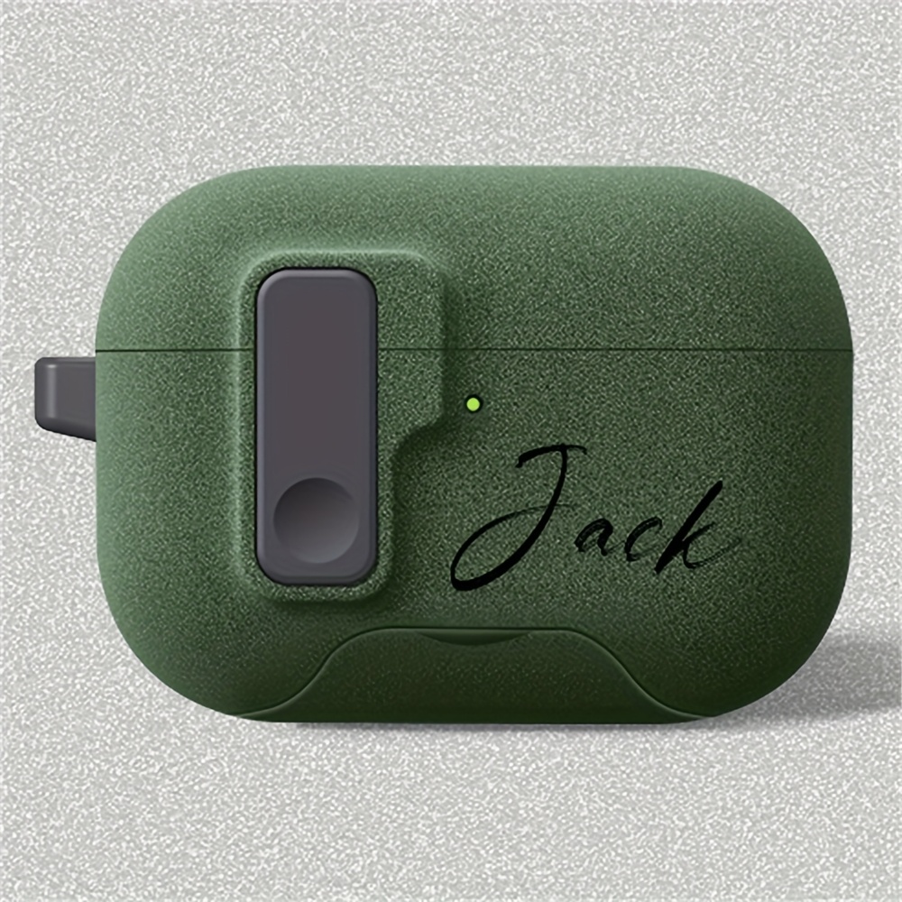 [Customized] Personalized Initial Letter Custom Lock Pop-Up Flashing Earphone Case for 1 2 3 4 Pro 2 Pro 3, a Perfect Gift for Birthdays, Christmas, Halloween, Holiday Gifts, Fits Comfortably, Mobile Accessories, Tech Enthusiasts.