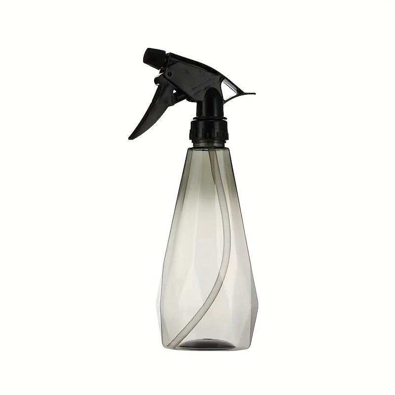 TEMU 1 X 400ml/500ml Transparent Plastic Pressure Spray Bottle With Black Handle - /spray, Suitable For Watering Plants And Household Disinfection,
