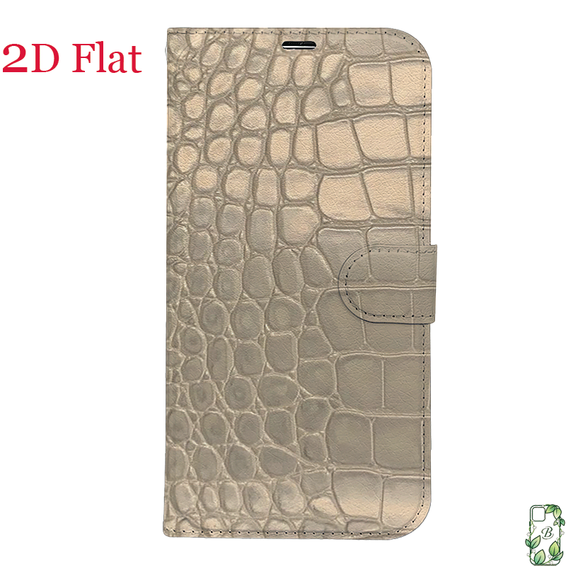 TEMU Phone Case - [2d Flat] Crocodile Pattern Case For Iphone 17 Air 16 16e 15 14 13 12 11 Xs Max Xr 8 7 6 Plus Se 2020 2022 Wallet-style Card Slot