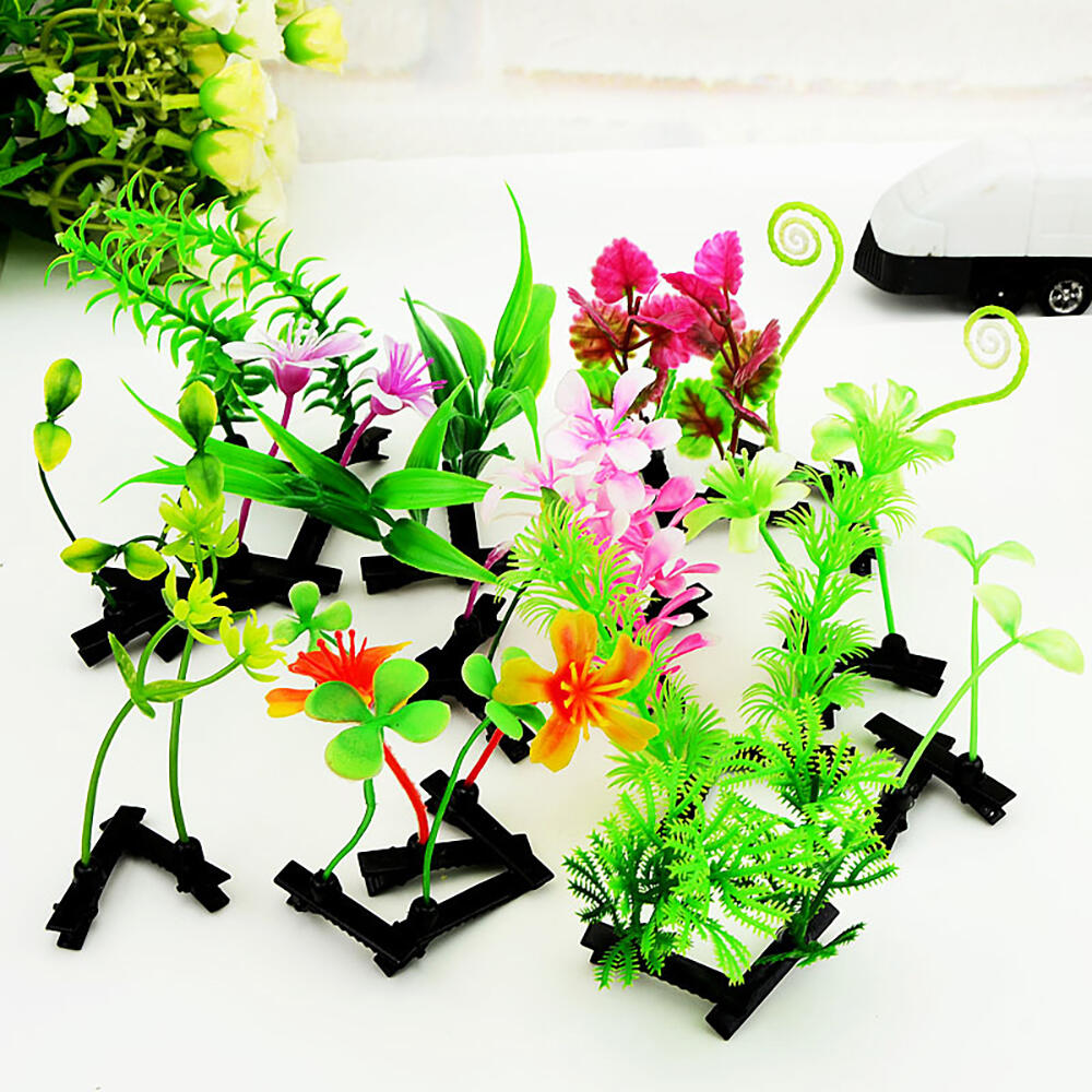 100pcs Women's Small Grass Hair Clips, Mixed Styles Accessories