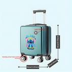 1pc official carry on luggage suitcase with means no one left forever message telescopic handle swivel wheels lightweight zipper closure cabin bag for fans business travel perfect birthday christmas gift stylish teal blue beige pink luggage for travel for teenager