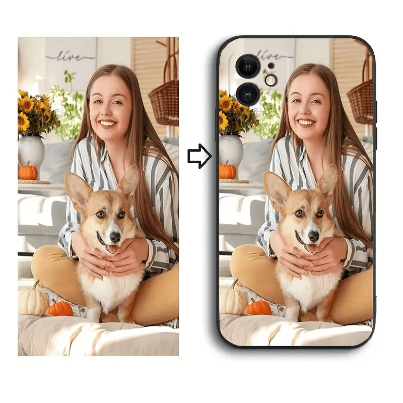 TEMU Diy Phone Case, Custom Photo Pattern For 16 15 14 13 12 11 Xs Xr Pro Max, Tpu Material Diy Design Case. Perfect For Birthday, Couples, Family,