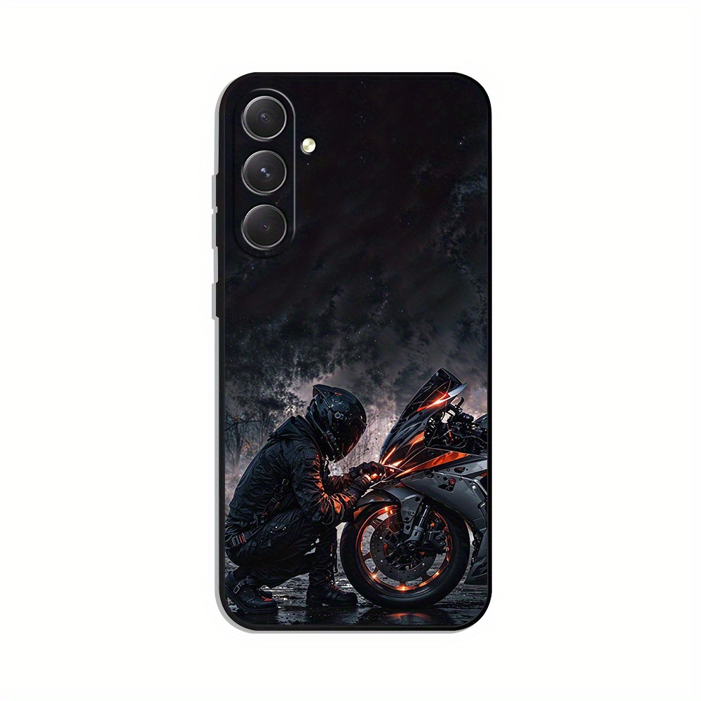TEMU Phone Case - Motocross Pattern Phone Case For Galaxy A05s A35 A16 A53 A06 A24 A12 A55 A23 A52 A72 A51 A54 A73 A25 A15 A33 A13 A14 A32 A71 A34