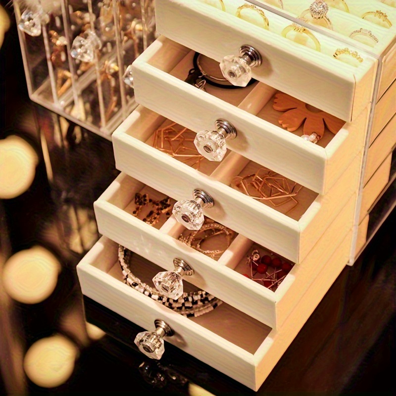   multi function jewelry organizer designed for earrings studs necklaces elegant storage with customizable dividers must have   decor to showcase     Product details 5