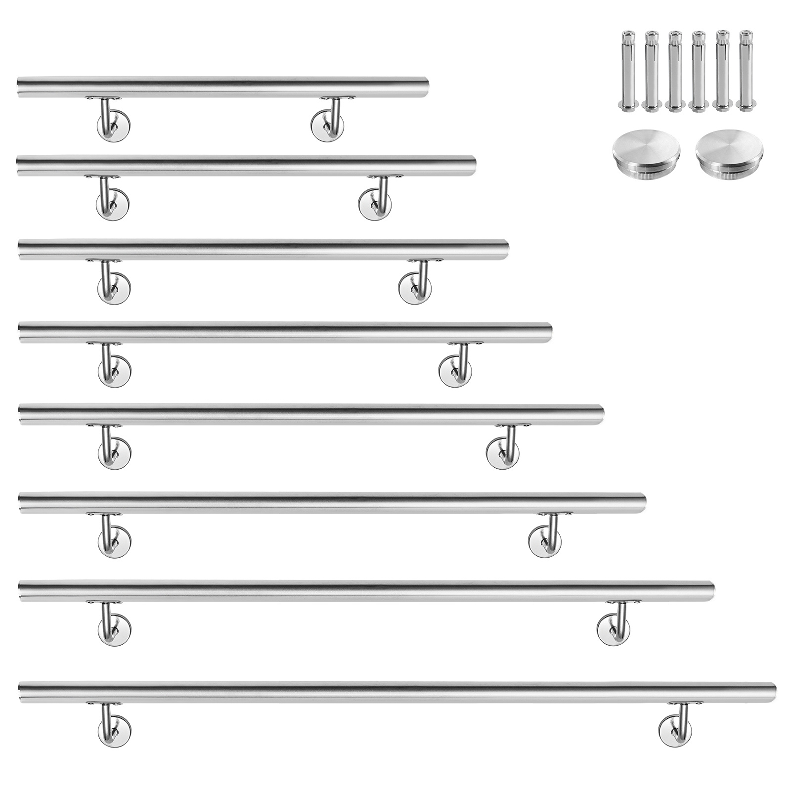 Image of Stainless Steel Handrails, Stair Handrails, Wall Handrails, Suitable For Outdoor And Indoor Stairs