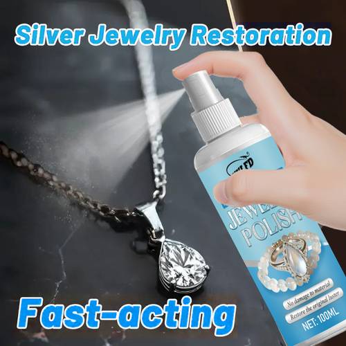 100ml schmuckoxidationspolitur, für glanzwiederherstellung pflege, für gold- silberarmbänder, ketten, für verschiedene schmuck- accessoire-oberflächen, inklusive schwamm, oberflächenpolitur, metallpolitur, aufhellungslösung, schmuckpflege,metallpolitur,aufhellendes poliermittel
