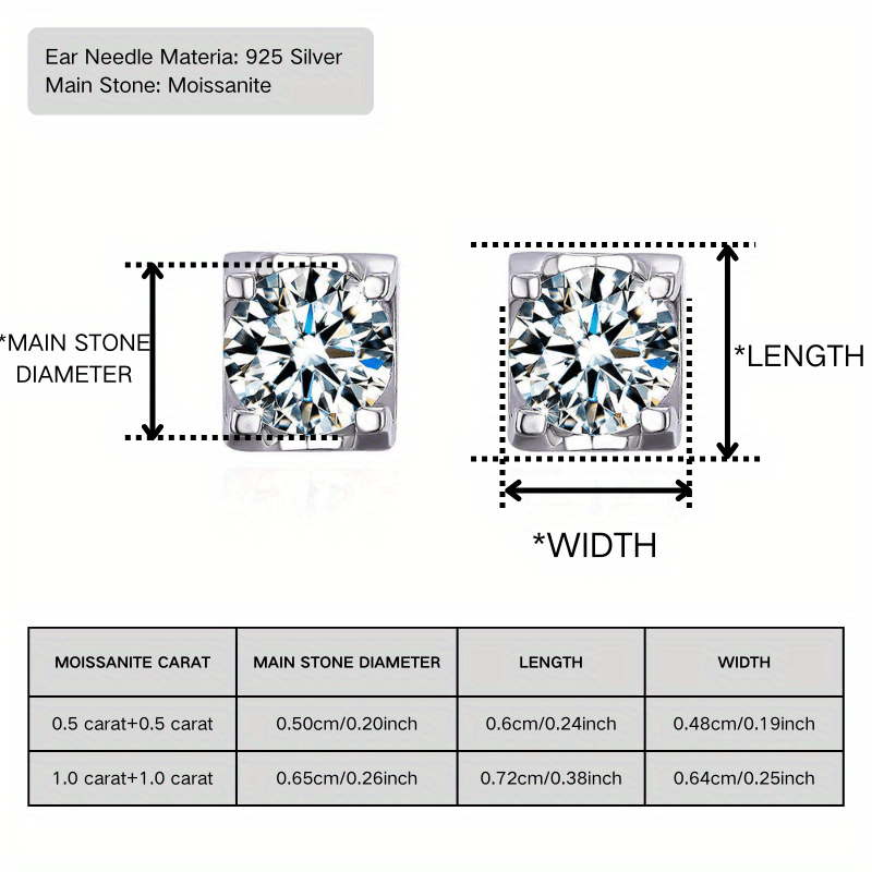 1pair 0.5/ 1Carat 925 Silver Moissanite Cow Head Earrings, Perfect for Anniversary Gifts Birthday Gifts, Premium Jewelry Gifts, Premium Jewelry Perfect for Women, Elegant Accessories, Women's Gifts, Trendy Earrings, Unique Design, Rhodium Plated, Fine Craftsmanship, Luxury Earrings, Rhodium Plated Earrings, Elegant Women, Fashion Enthusiasts