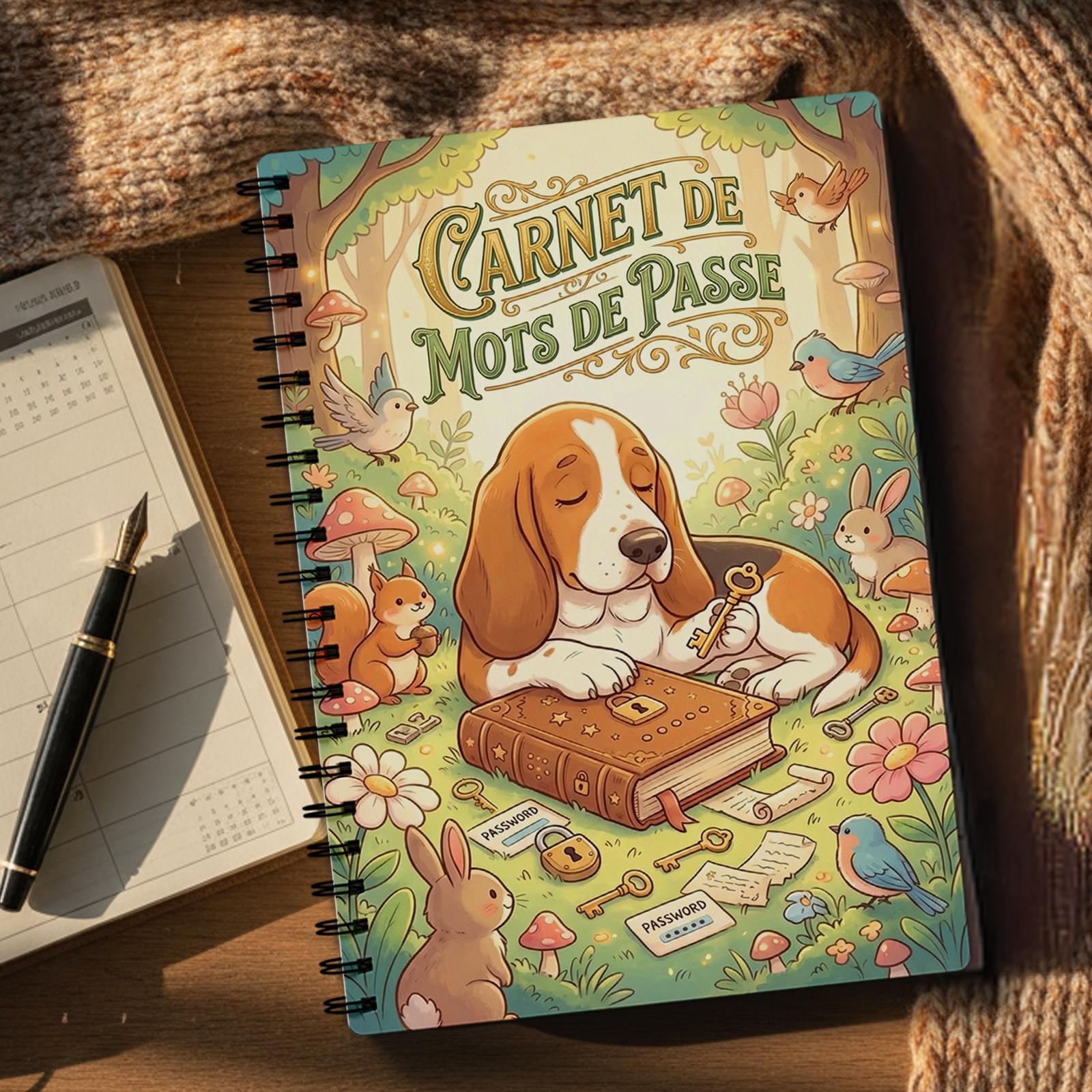 TEMU Carnet de de de passe français – 'écriture pour enregistrer les comptes et de sécurité, reliure spirale, compact et portable, un cadeau pour