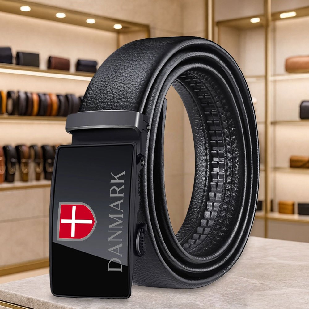 TEMU Danmark Pattern Print Men's Novelty Belt, Fashion Solid Color Exquisite Accessory, Trendy Jeans Standard Belt, Unisex, Popular Matching