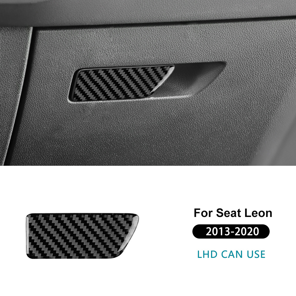 Carbon Fiber Sticker For 2013 2014 2015 2016 2017 2018 2019 2020 Lhd Rhd Car Front Passenger Box Switch Trim