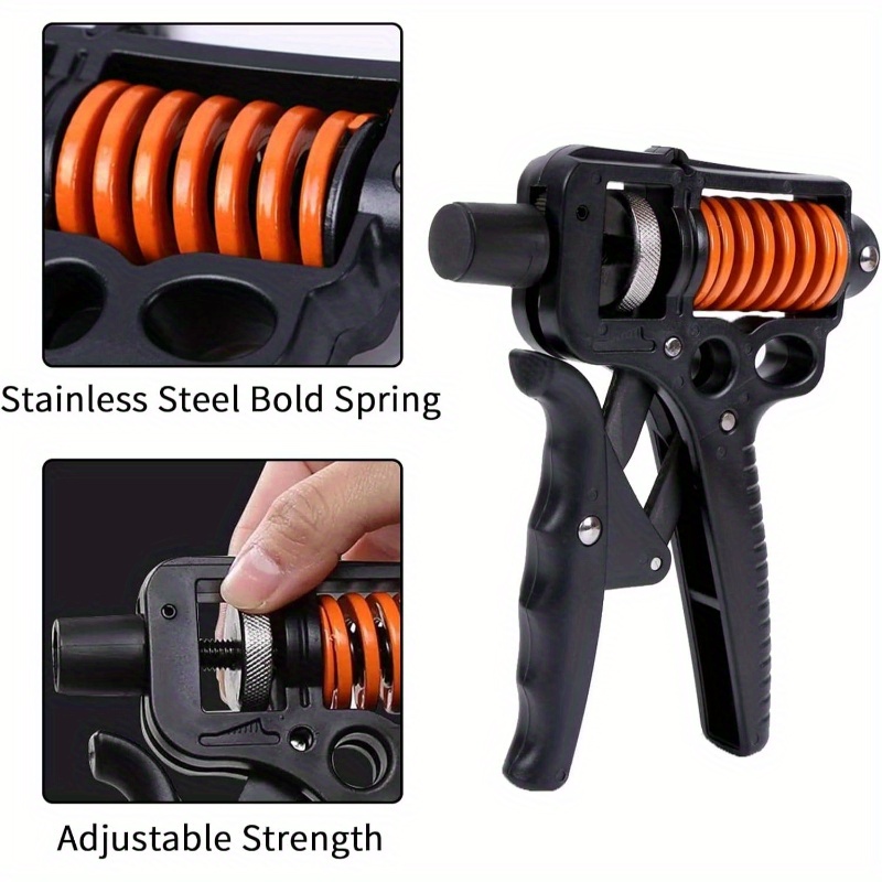 5-pack grip strength trainer kit with adjustable  , forearm strengthener, finger exerciser stretcher, hand grippers & stress relief ball -   non-woven material for muscle building &   recovery, forearm workout equipment|adjustable   trainer|durable construction, grip strength training equipment Product details 4