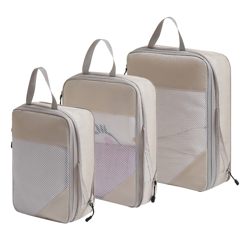 TEMU 3pcs Set Travel Compression Packing Cubes Suitcase Compression Travel Organizer Bags For Carry-on, Ideal For Travel And , Space-saving, And Easy