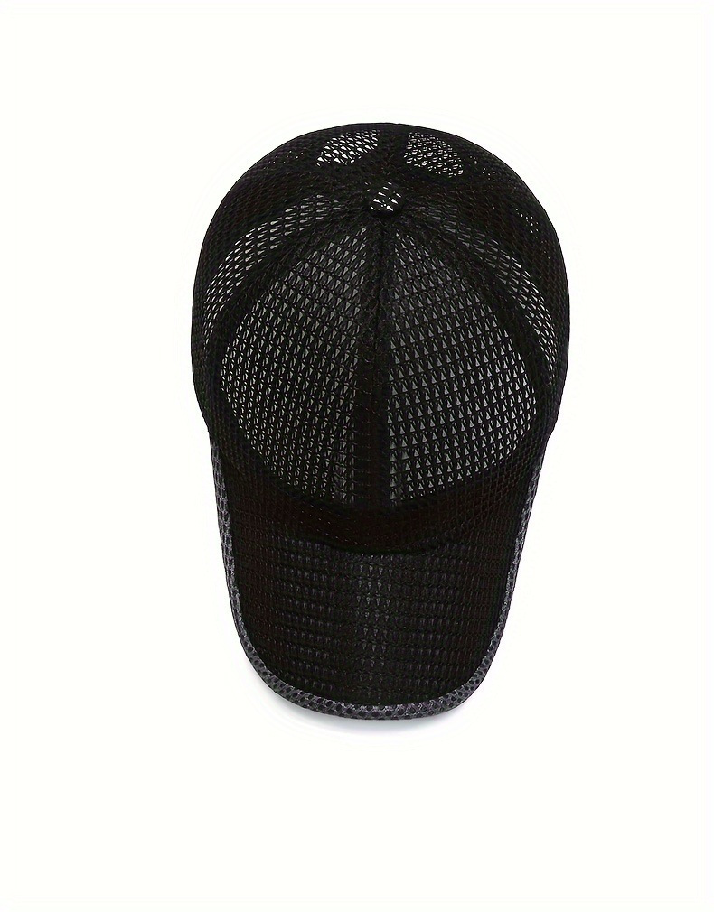 2pcs mens breathable mesh baseball cap adjustable summer sun protection hat for outdoor activities fishing leisure gray black fishing hat details 4