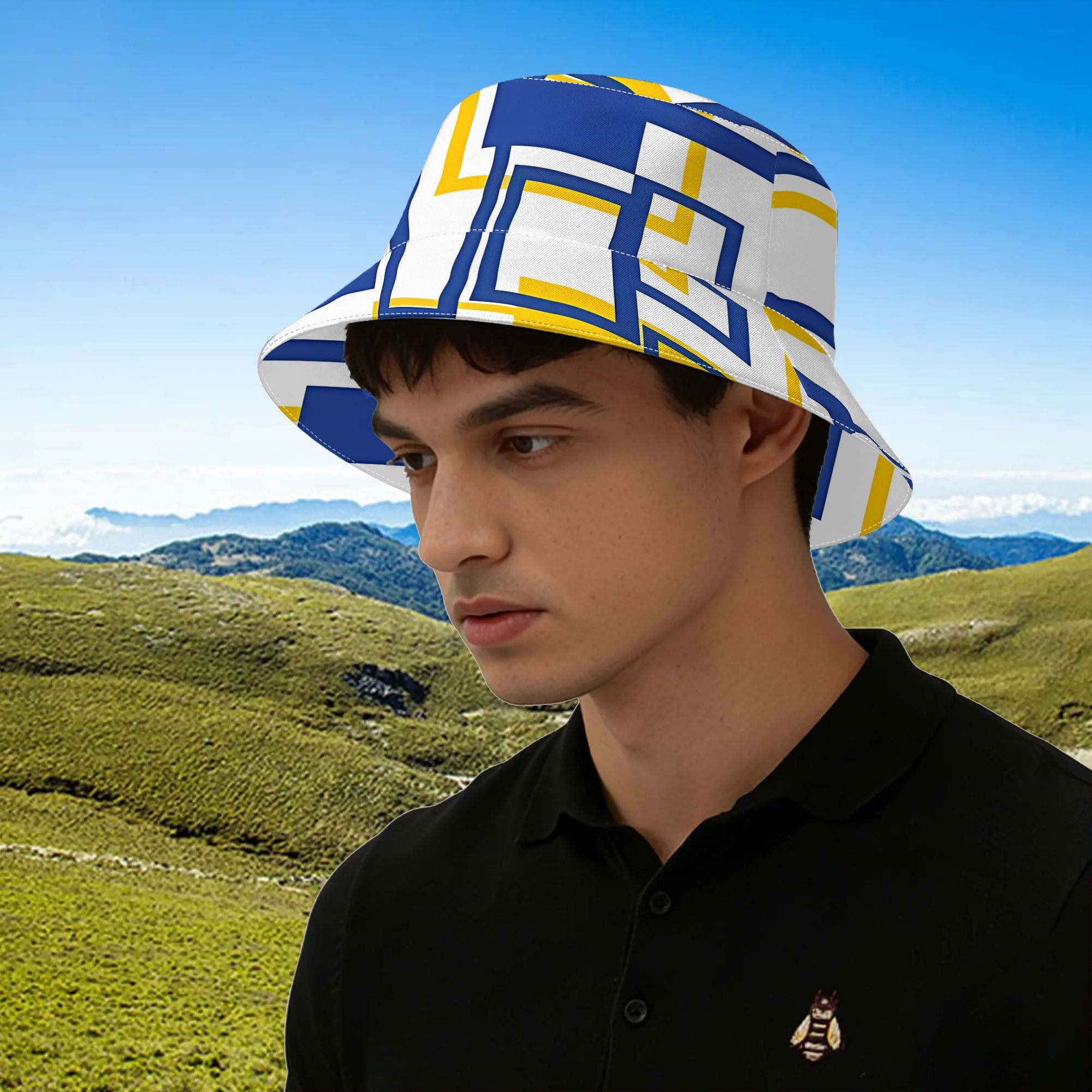 TEMU 1pc Leeds Bucket Hat Unisex Outdoor Casual Reversible Bucket Hat, Suitable For Parties