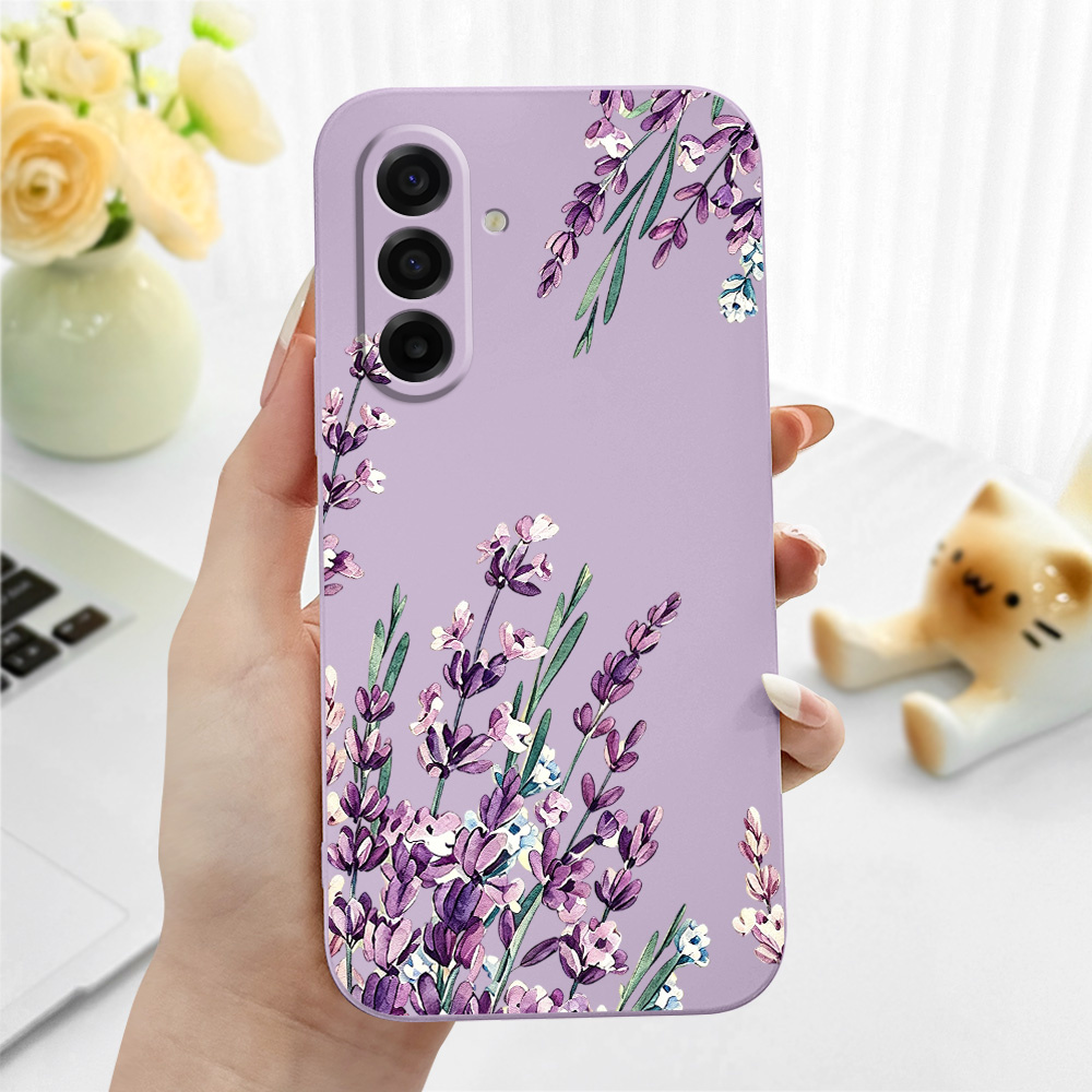 TEMU Чохол для телефону: Чохол із лавандовою гілочкою для for Samsung for Galaxy M01S M02 M02S M04 M05 M06 M07 M10S M13 M14 M15 M16 M17 M22 M23 M32