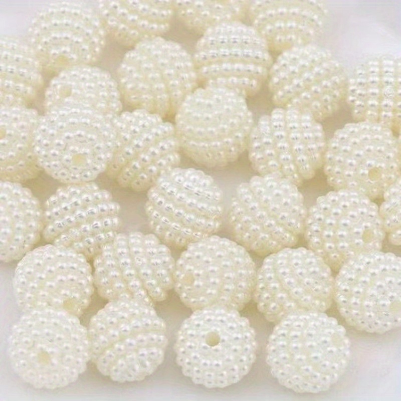 10/12/14/20mm cremefarbene acrylperlen - große kugelperlen für diy-schmuckherstellung, halsketten, armbänder, schlüsselanhänger & taschencharms - glänzend gleichförmig (10mm, 12mm, 14mm, 20mm) - langlebige bastelperlen für damenaccessoires