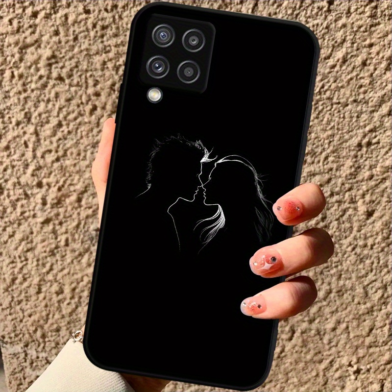 phone case tpu case featuring a couples profile picture for   for samsung note models including s10 s20 s21 s22 s23 and   like m12 a12 and a71
