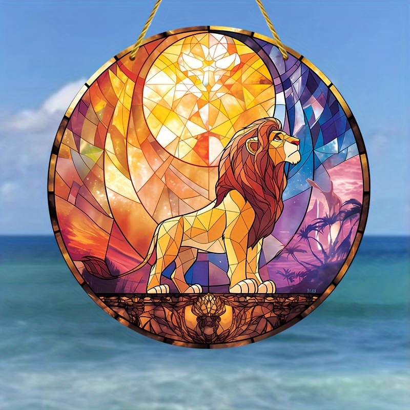 lion king stained glass - United Arab