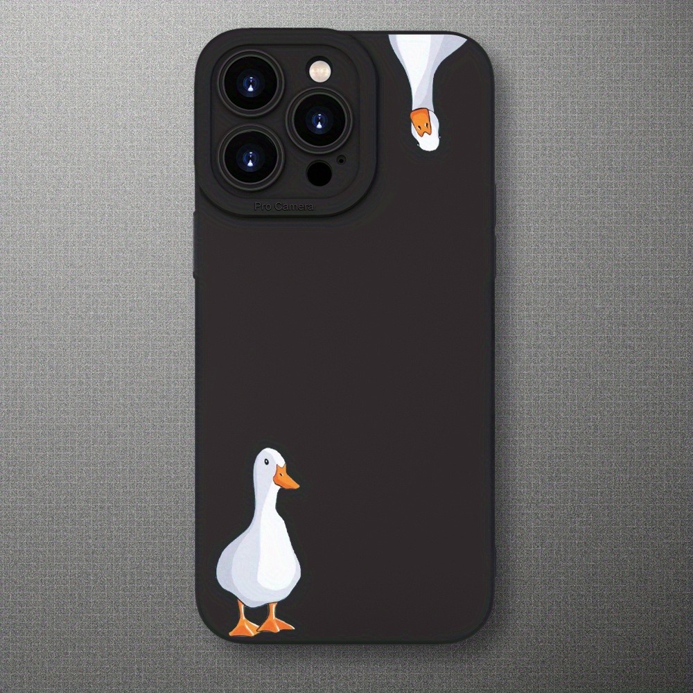 TEMU Phone Case - A Phone Case With A Goose Pattern Designed To Prevent Drops, Compatible With Iphone 17, 16, 15, 14, 13, 12, 11, Xs, Xr, X, 8, 7,