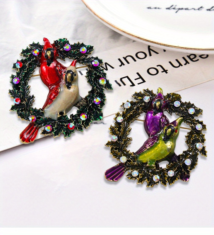 элегантная роскошная брошь-ветка птицы с украшениями, с необычной формой животного, новинка, имитация моделирования, модный аксессуар для курток и букетов, детали 0
