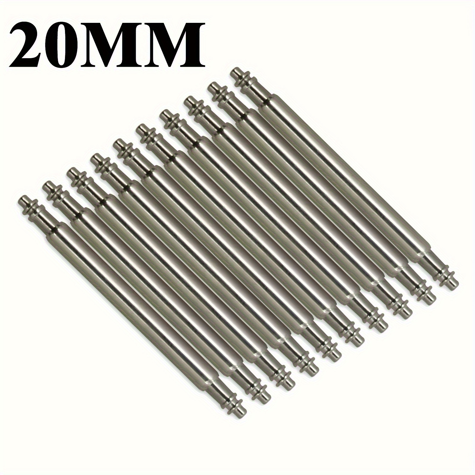 TEMU 20 Barras de para Reloj de Acero Inoxidable 316L de Calidad - Diámetro 1.8Mm - Adecuadas para Relojes y Inteligentes - Requiere Montaje