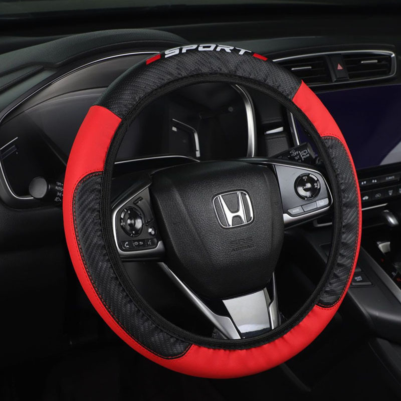 sport style elastic steering wheel cover no   black red color printed design non     for   car interior accessories modern aesthetic for daily   vehicle upgrade sporty look durable material driving   stylish drivers interior drivers   Product details 2