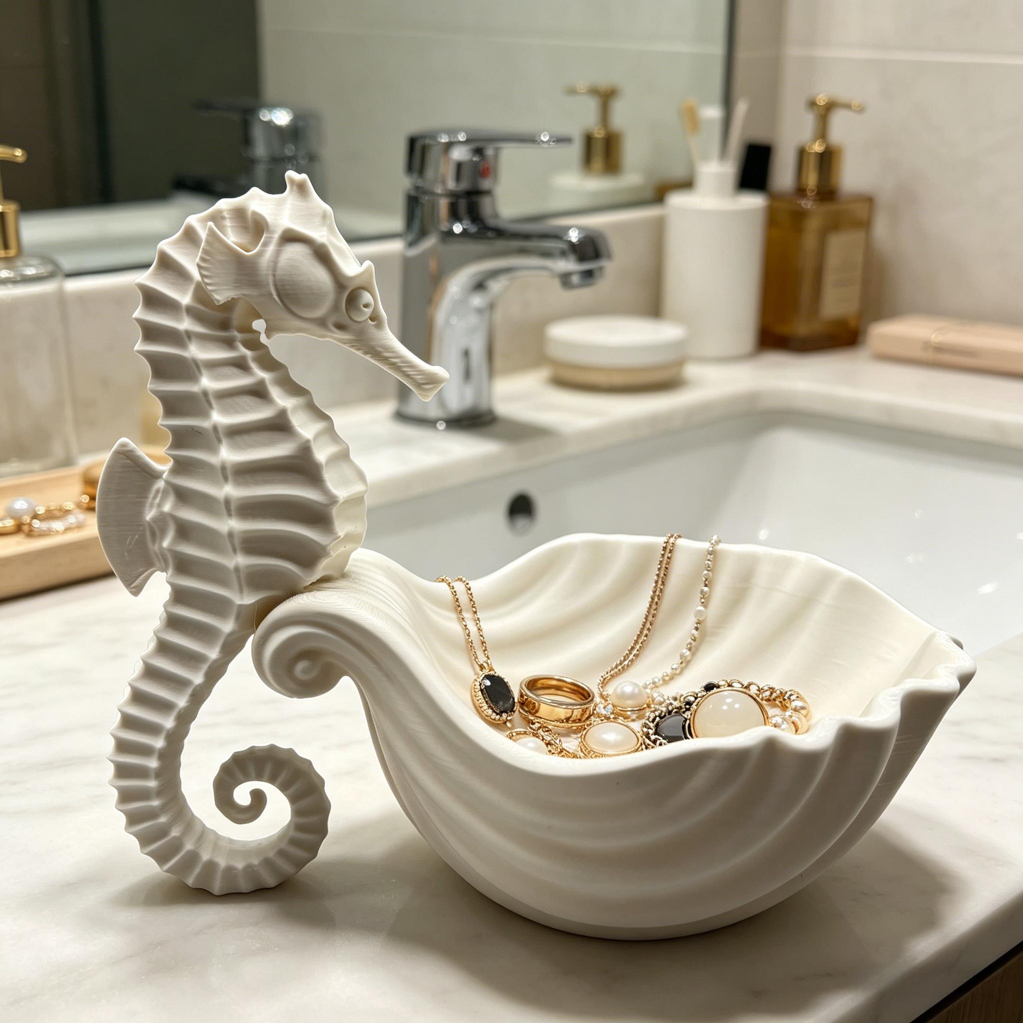 Image of Jewelry Display Stand, Jewelry, Cosmetics And Key Storage Box, Jewelry Tray, Stylish And Room Decoration, Suitable For Dressing Table, Bathroom, Bedroom, Jewelry Towers