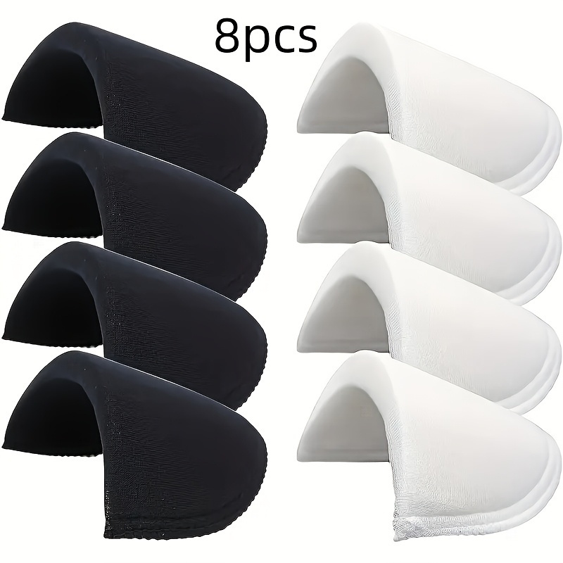 TEMU 8pcs Polyester Thickened Shoulder Pads, Unisex Sewing Additions For Jackets/lining Repair And Daily Clothing Use, Garment Lining, Jacket Repair,