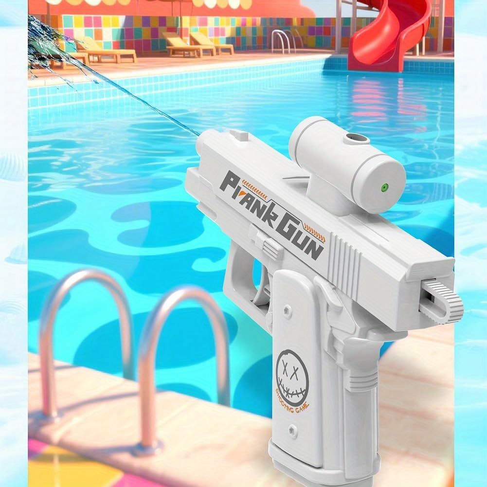 yepfirst dual-sided reverse water gun - bidirectional sprayer with   shooting, quick-  prank weapon for parties, office, school - funny practical joke gift (white) - compatible with standard eyewear, outdoor fun,   design,  , office pranksters details 3