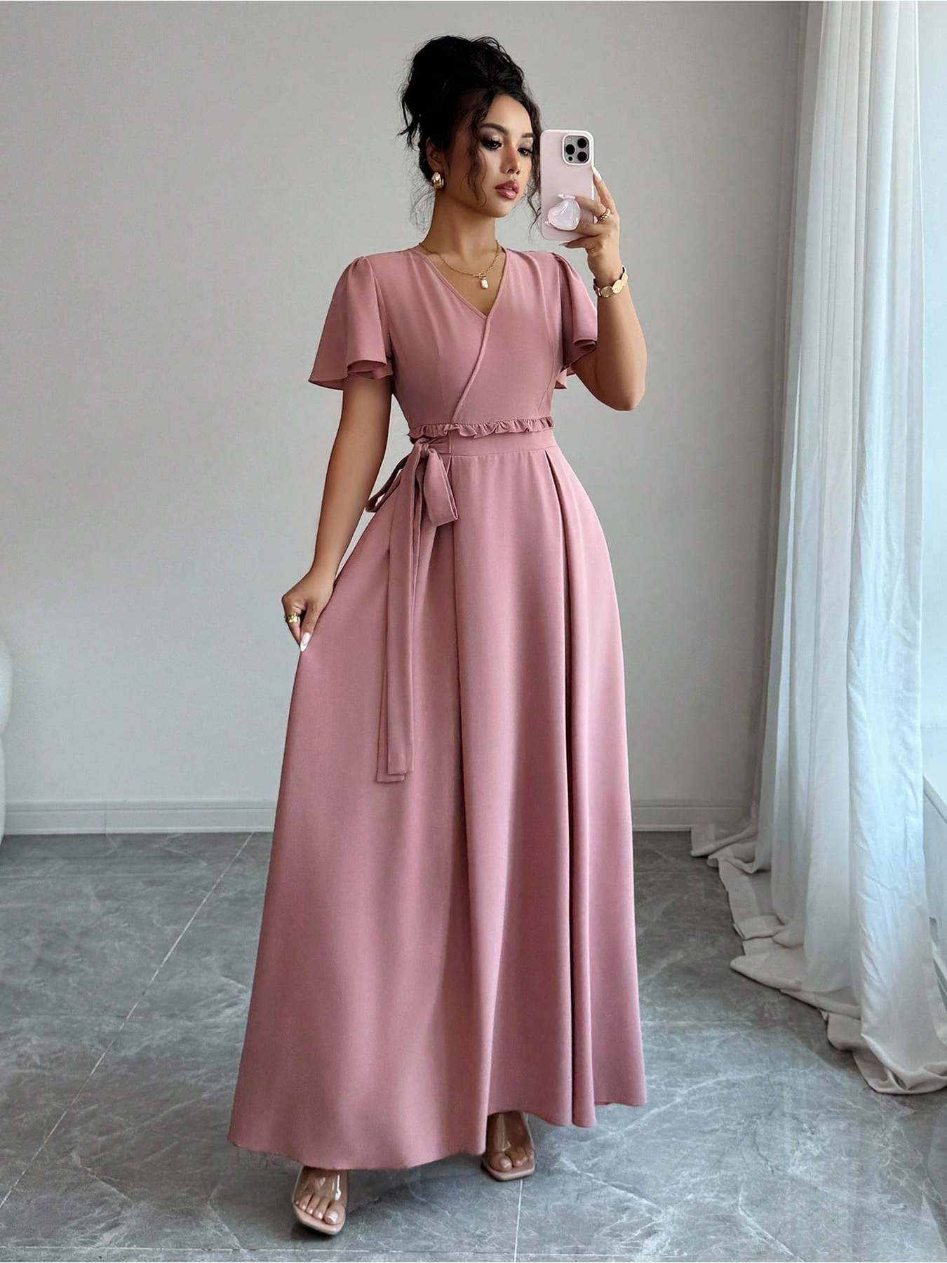 best online store for stylish and affordable maxi dresses Petite-Friendly Spring Maxi Dresses on Amazon main image 1