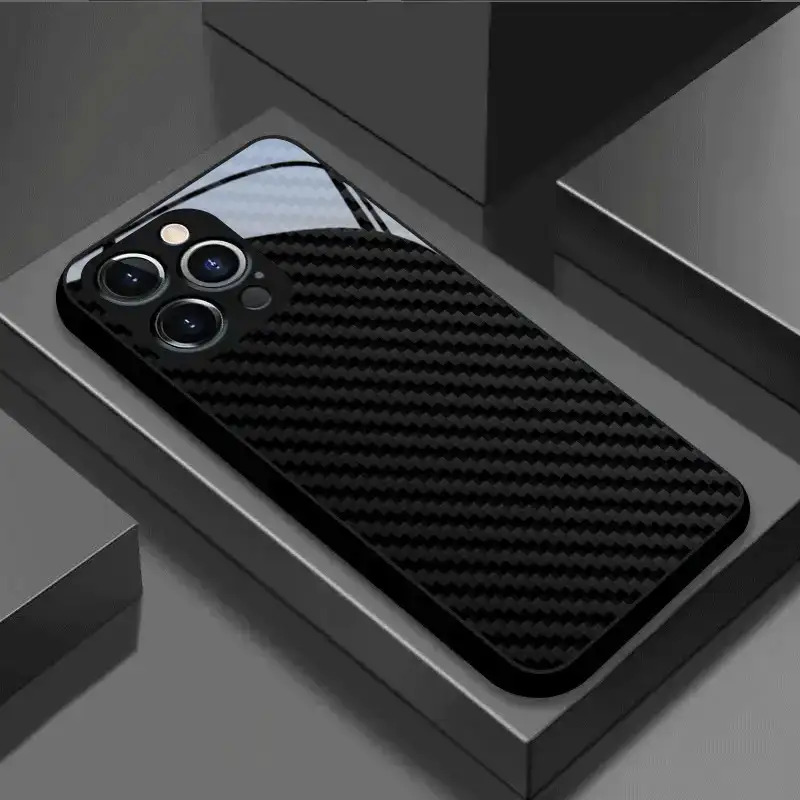 Phone Case: Phone Case - Premium Case Featuring A Fiber Texture, Designed For For Iphone Models Including The 17 Series And