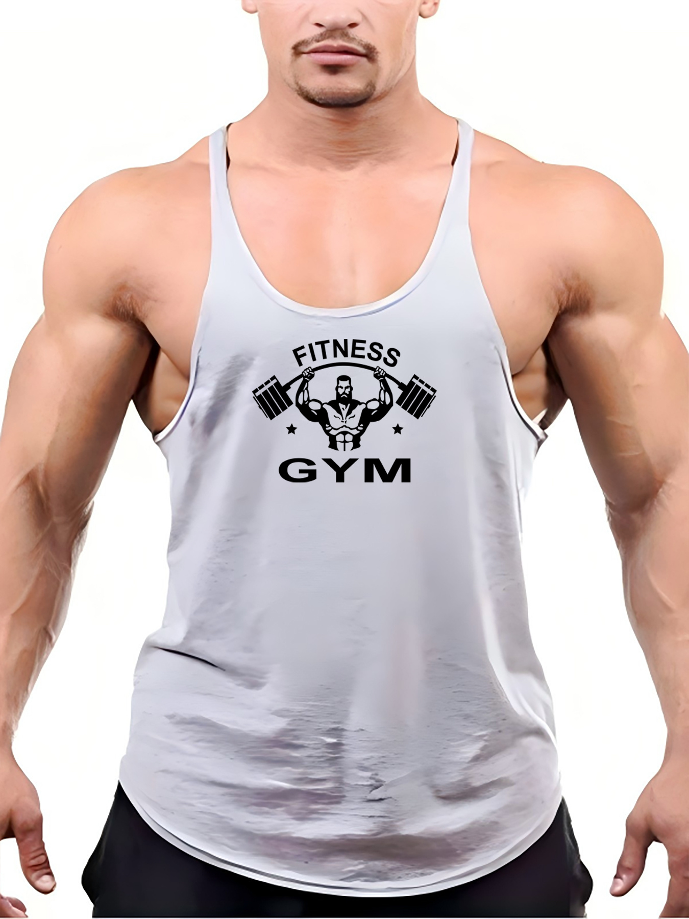 Men's Gym Vest, Cotton Sports Tank Top