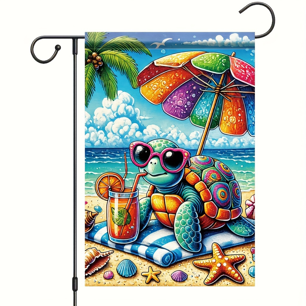 TEMU 1pc, Polyester Flag, 12x18 Inch, Holiday Party Flag, Outdoor Decor, Home Porch Flag, Party Decor Supplies, Home Decor (excluding Flagpole),